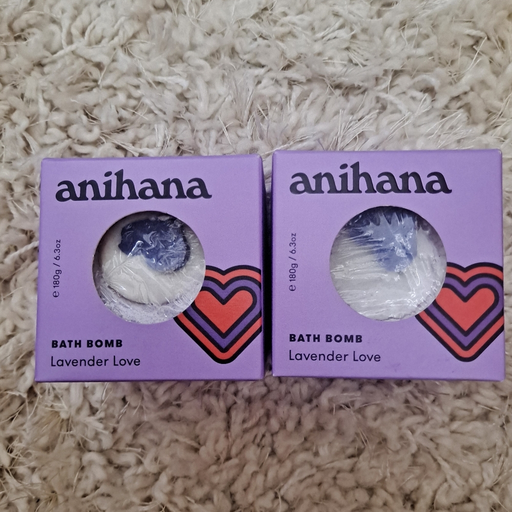 Anihana Bath Bombe Set of 2 Lavender fragrance